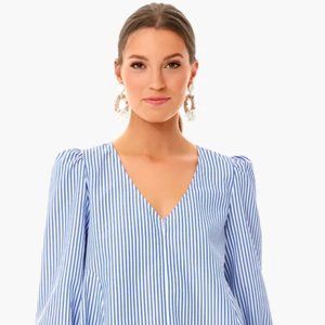 Tuckernuck Blue Stripe Easton Blouse